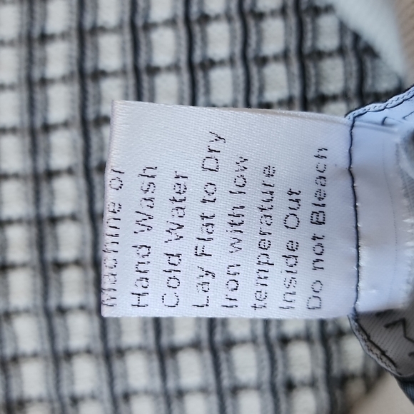 Ming Wang white/black tile print knit skirt-PS - Picture 5 of 6